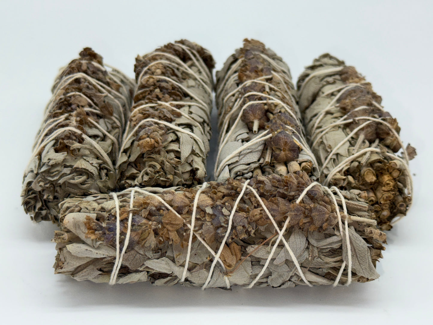 White Sage & Lavender Smudge Stick – 4" California White Sage Lavender Smudge Bundles, Bulk Lot for Cleansing & Relaxation