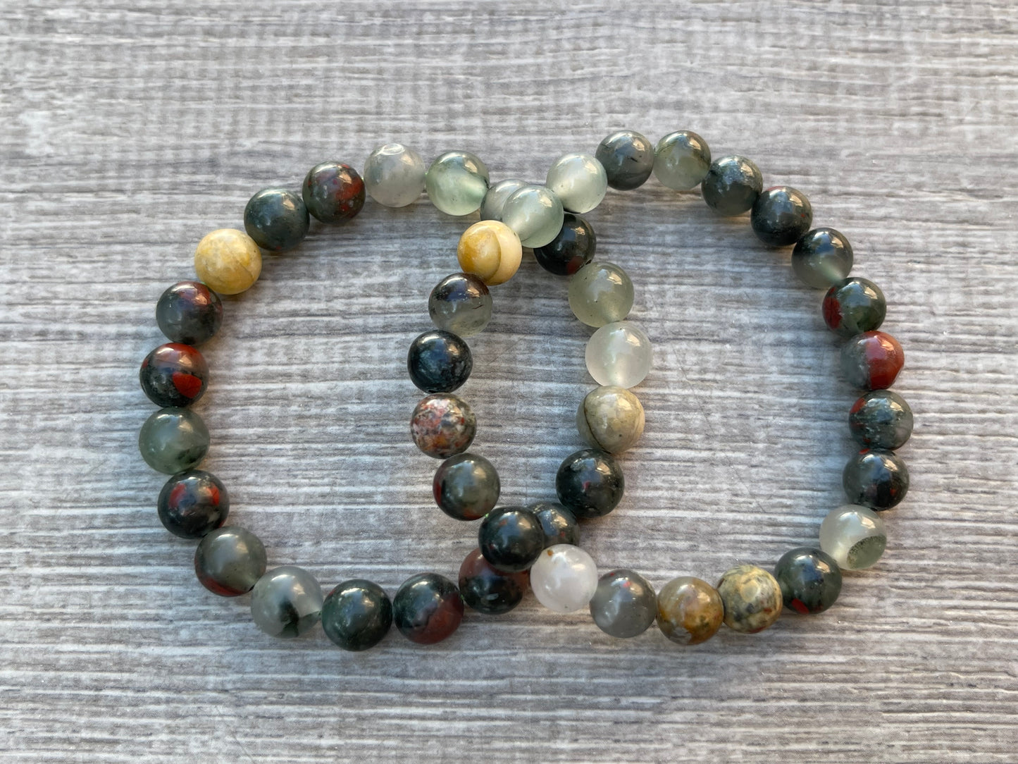 Grade A++ Bloodstone Crystal Bead Bracelet 8mm, Genuine Gemstone Bracelet
