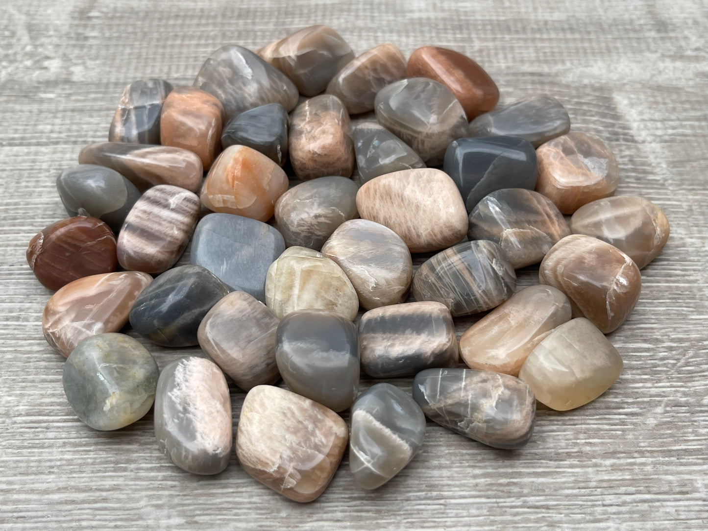 1/2 Lb Lot Tumbled Stones, 0.75-1.25" Crystal Healing Stones, Choose Stone Type