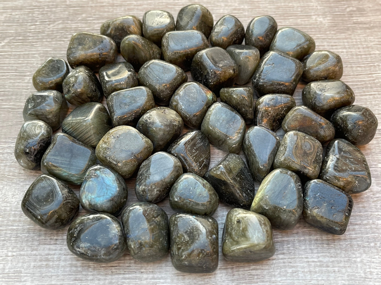 1/2 Lb Lot Tumbled Stones, 0.75-1.25" Crystal Healing Stones, Choose Stone Type