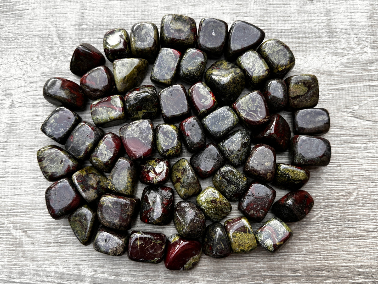 Grade A++Dragon Blood Jasper Tumbled Stones 0.75-1.25", Pick How Many Stones