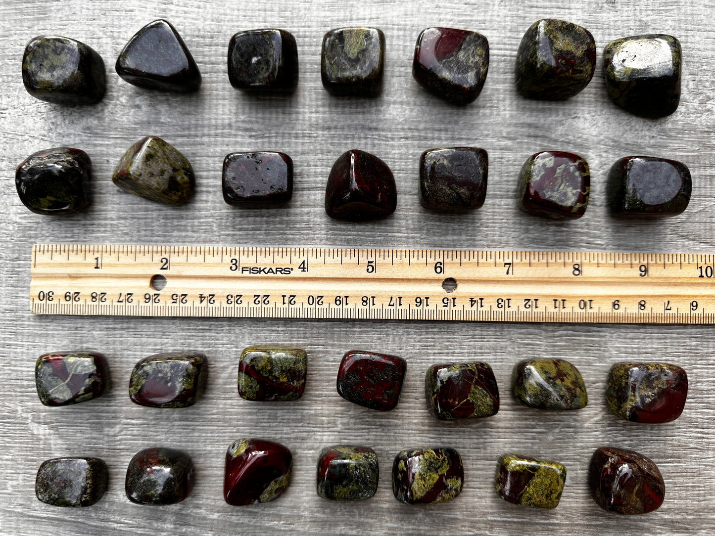 Grade A++Dragon Blood Jasper Tumbled Stones 0.75-1.25", Pick How Many Stones