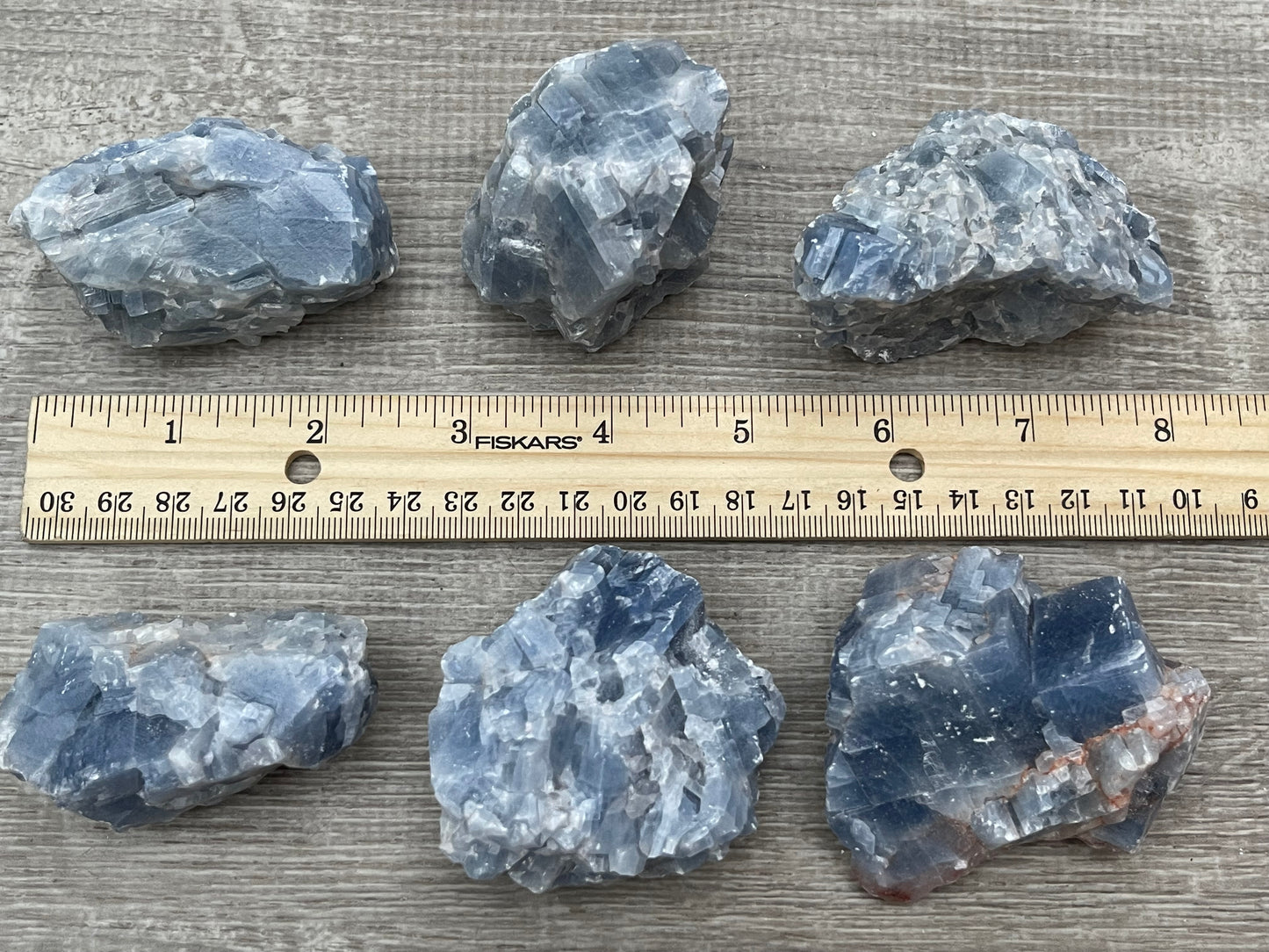 Grade A+ Blue Calcite Rough Natural, 2-3" Blue Calcite, Wholesale Bulk Lot