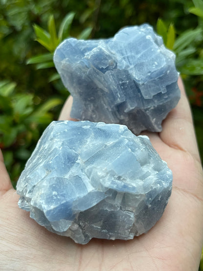 Grade A+ Blue Calcite Rough Natural, 2-3" Blue Calcite, Wholesale Bulk Lot