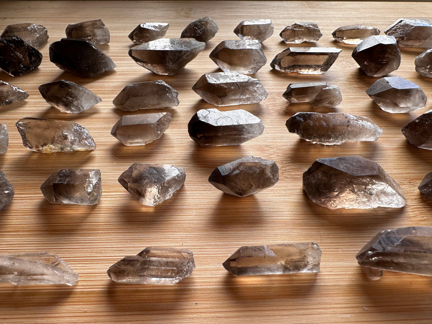 0.75" - 1.25" Small Rough Smoky Quartz Point, Raw Healing Crystals, Wholesale Lot