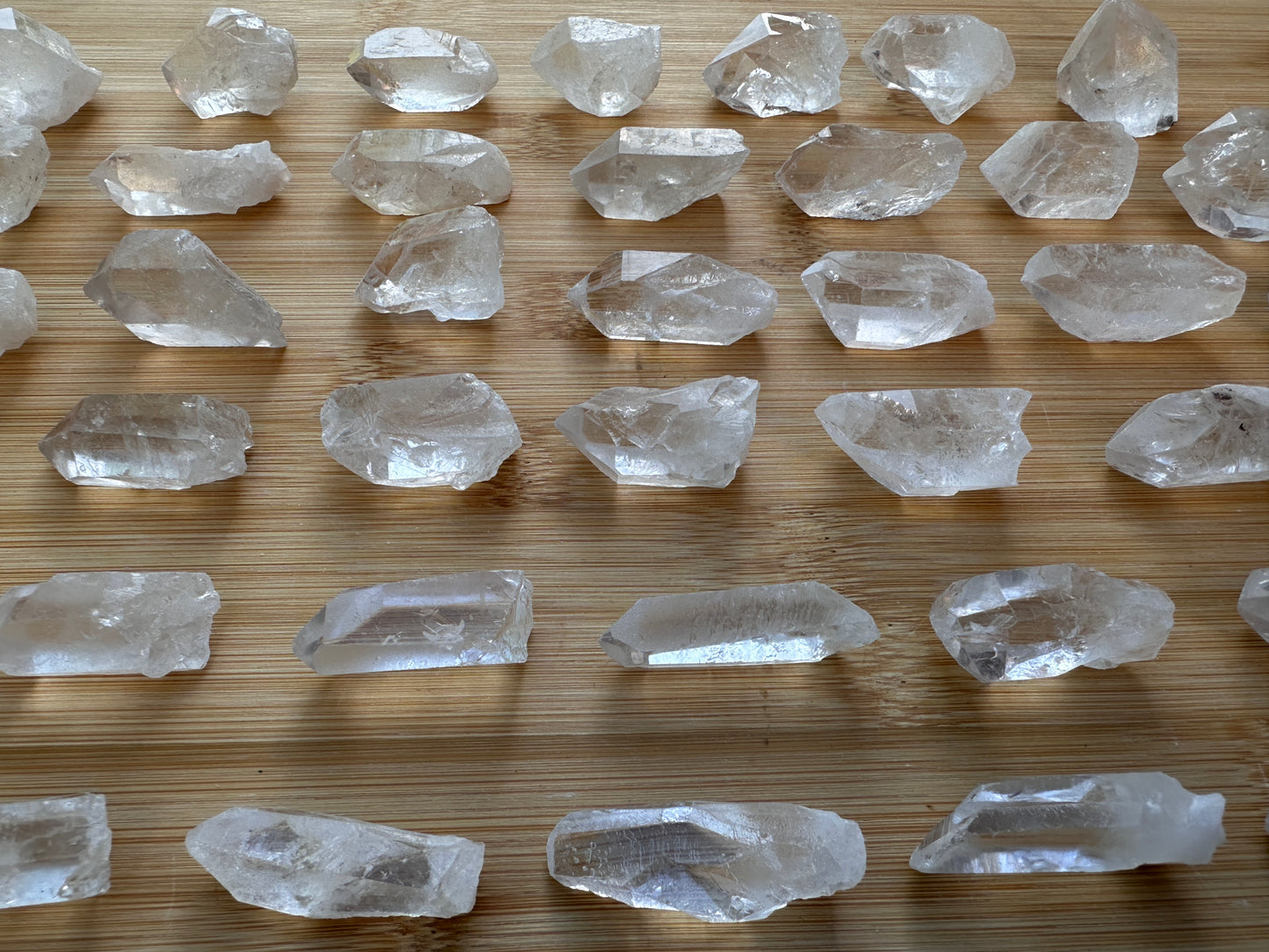 0.75" - 1.25" Small Rough Clear Quartz Point, Raw Healing Crystals, Wholesale Lot