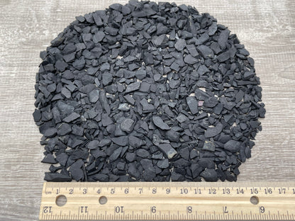 Grade A++ Shungite Rough Semi Chips 5-18 mm, Natural Shungite Crystal Mini Chips