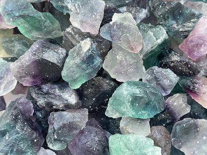 Grade A+ Fluorite Raw Natural Stone, 1.5 - 2 inches Fluorite Rough,Wholesale Lot