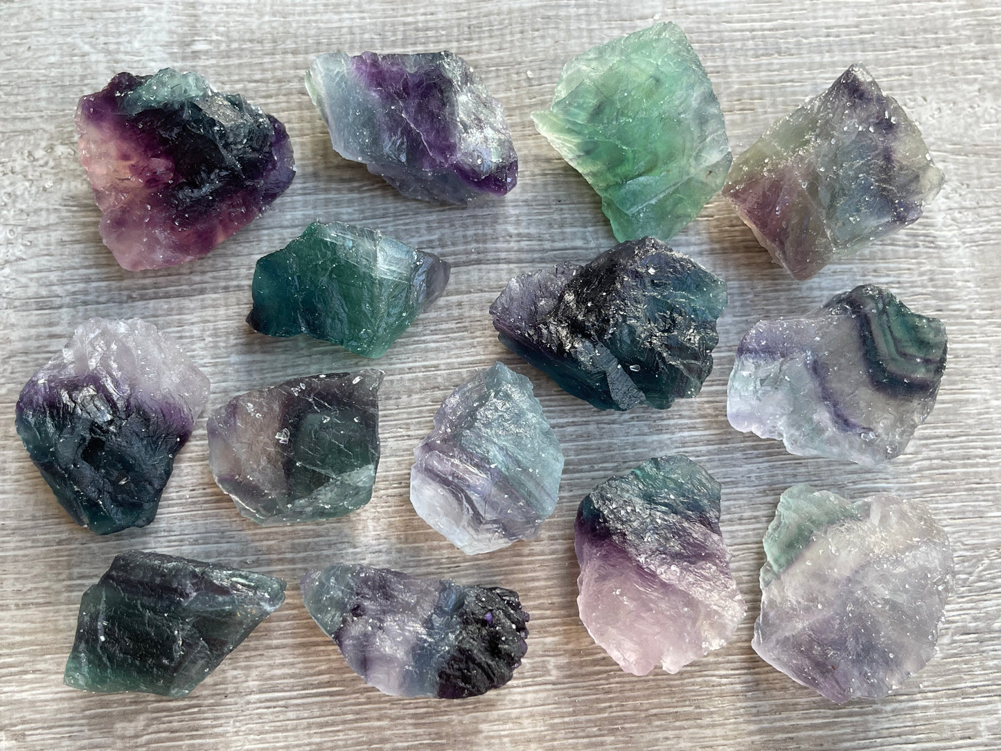 Grade A+ Fluorite Raw Natural Stone, 1.5 - 2 inches Fluorite Rough,Wholesale Lot