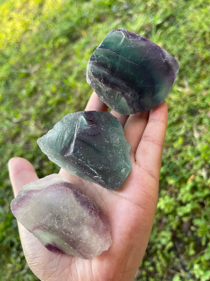 Grade A++ Extra Large Fluorite Raw Natural Stone, Fluorite Rough, Pick a Weight