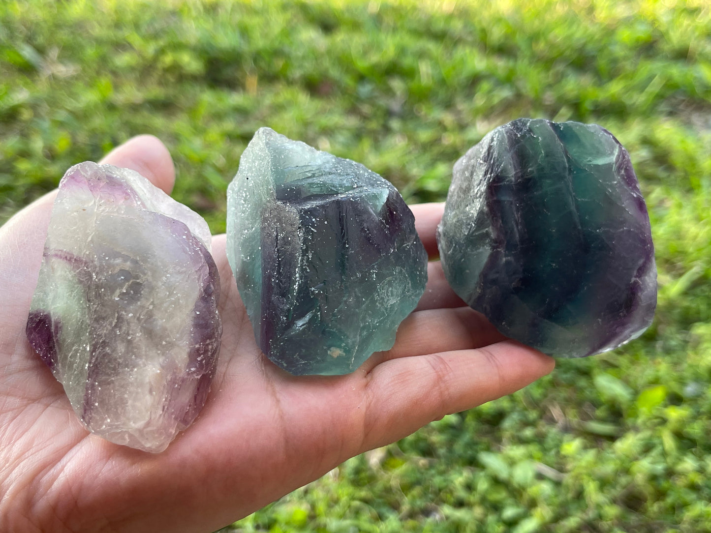 Grade A++ Extra Large Fluorite Raw Natural Stone, Fluorite Rough, Pick a Weight