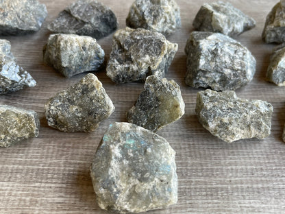 Labradorite Raw Natural Stone, 1.5"-2" Rough Labradorite, Wholesale Lot