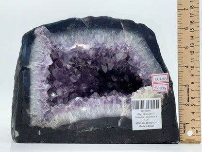 Amethyst Cathedral • Natural Brazilian Geode • Large Standing Crystal