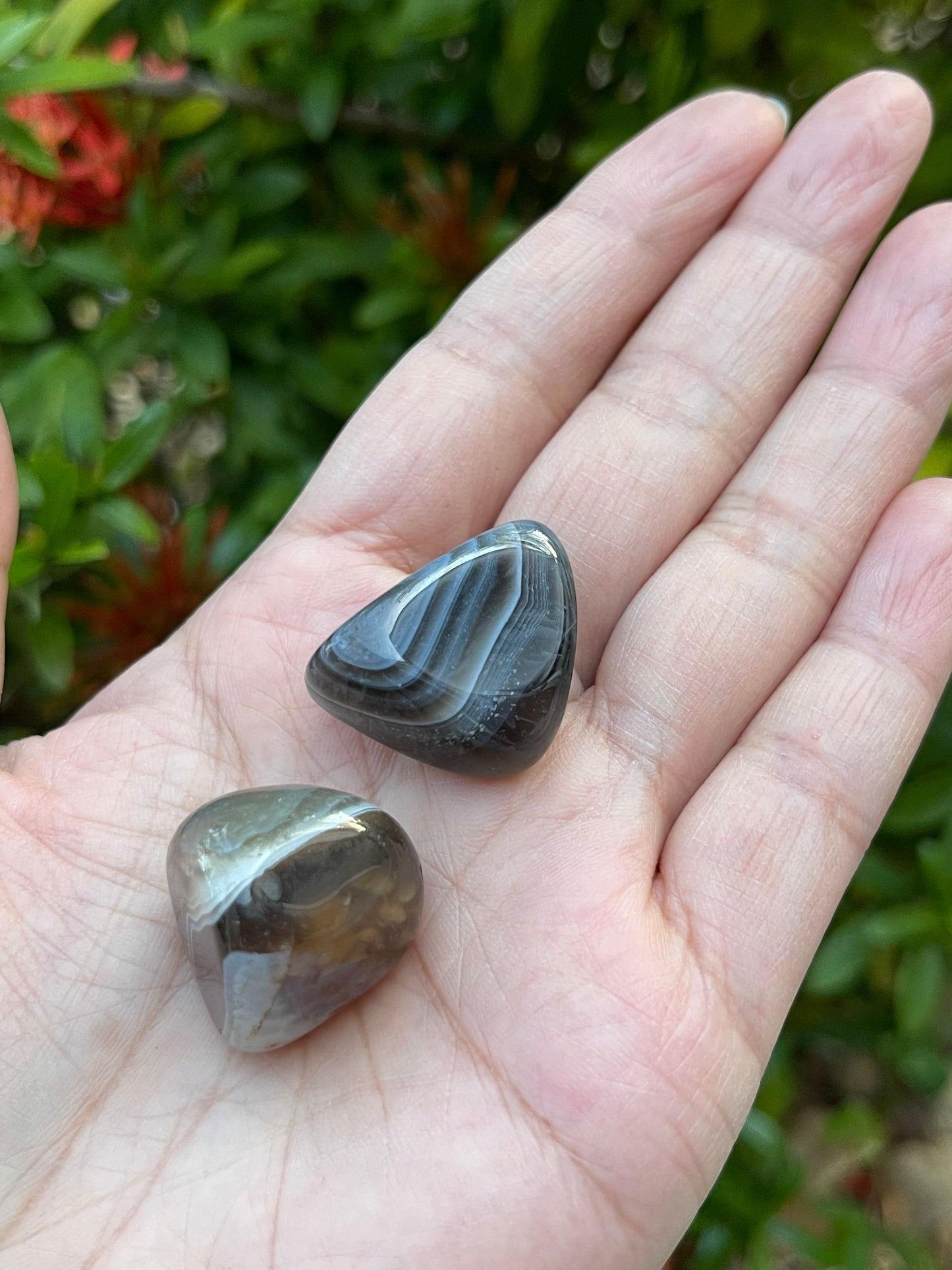 Grade A++ Botswana Agate Tumbled Stones 0.75-1 Inch, Wholesale Bulk Lot