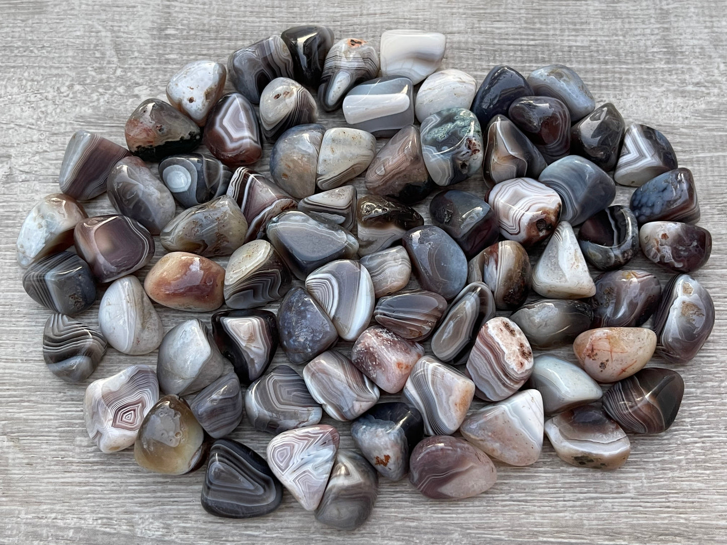 1/2 Lb Lot Tumbled Stones, 0.75-1.25" Crystal Healing Stones, Choose Stone Type