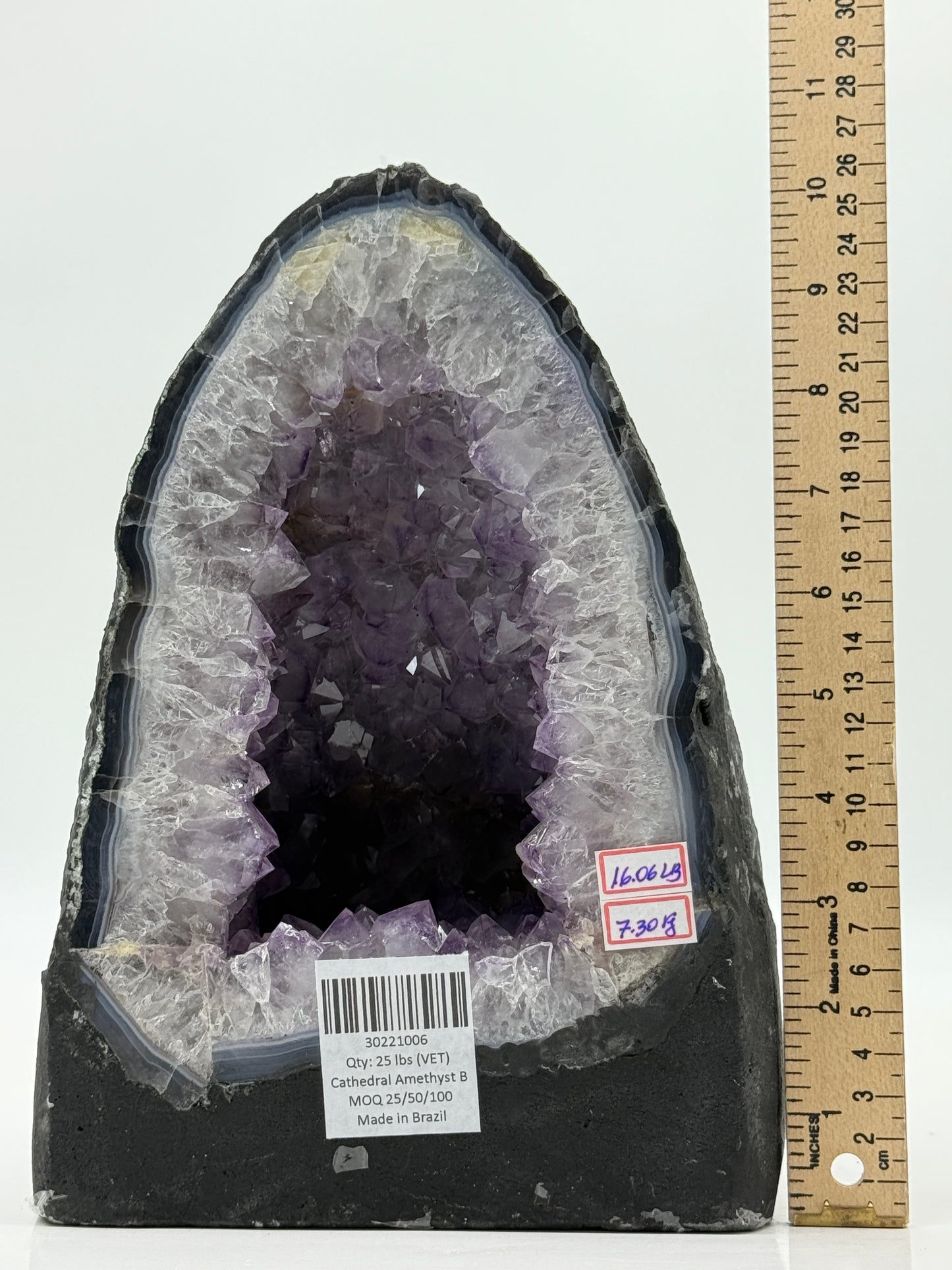 Amethyst Cathedral • Natural Brazilian Geode • Large Standing Crystal