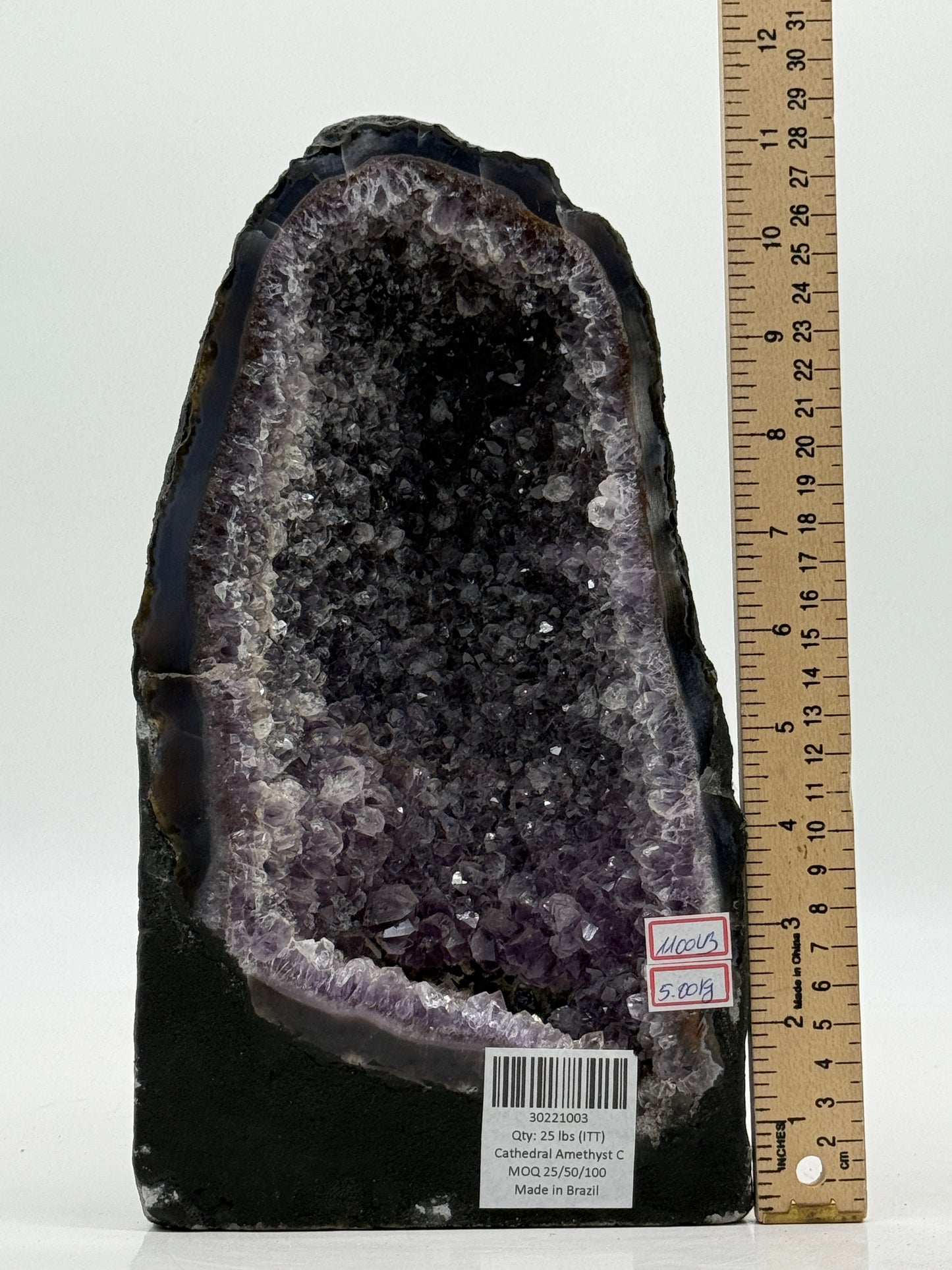 Amethyst Cathedral • Natural Brazilian Geode • Large Standing Crystal