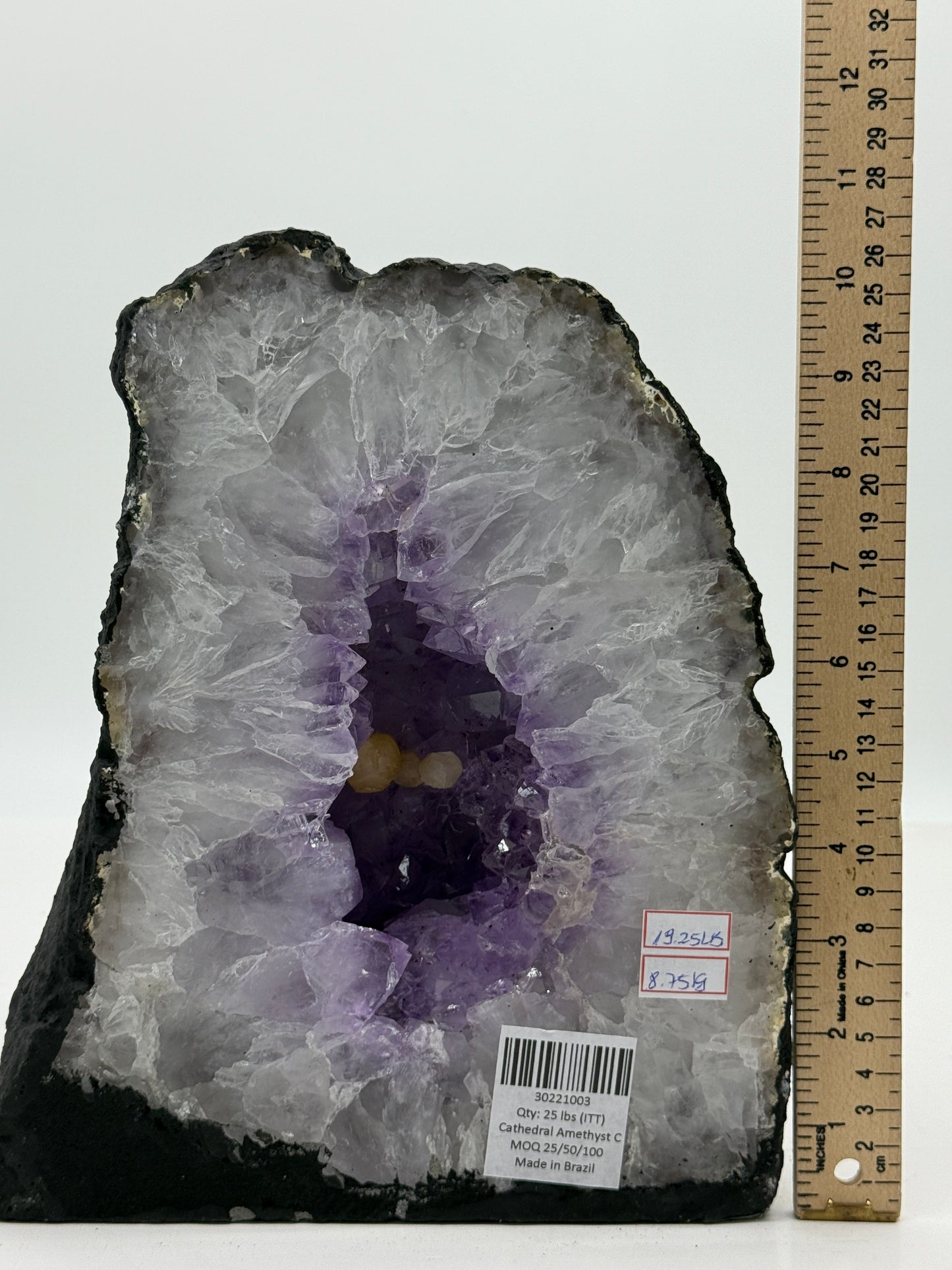 Amethyst Cathedral • Natural Brazilian Geode • Large Standing Crystal