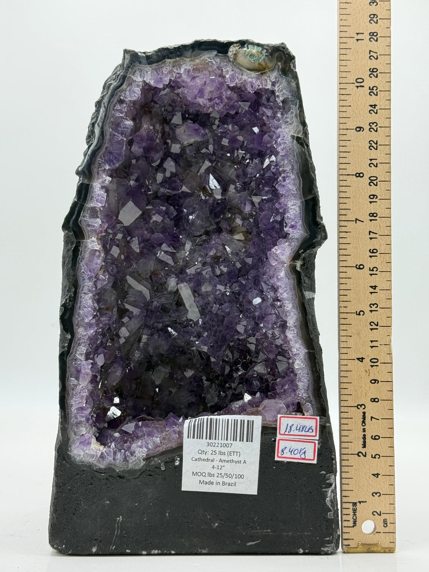 Amethyst Cathedral • Natural Brazilian Geode • Large Standing Crystal