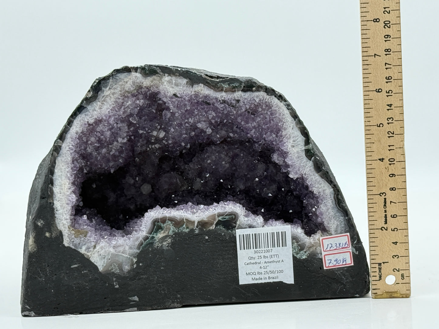 Amethyst Cathedral • Natural Brazilian Geode • Large Standing Crystal