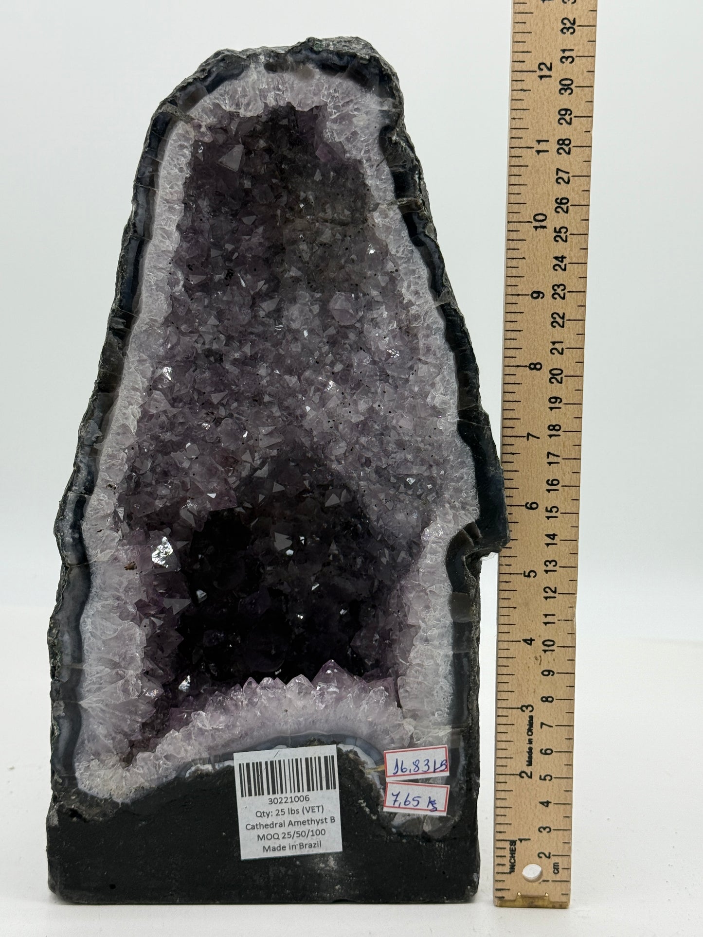 Amethyst Cathedral • Natural Brazilian Geode • Large Standing Crystal