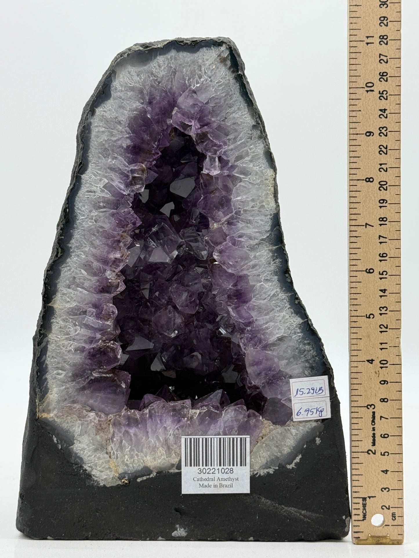 Amethyst Cathedral • Natural Brazilian Geode • Large Standing Crystal