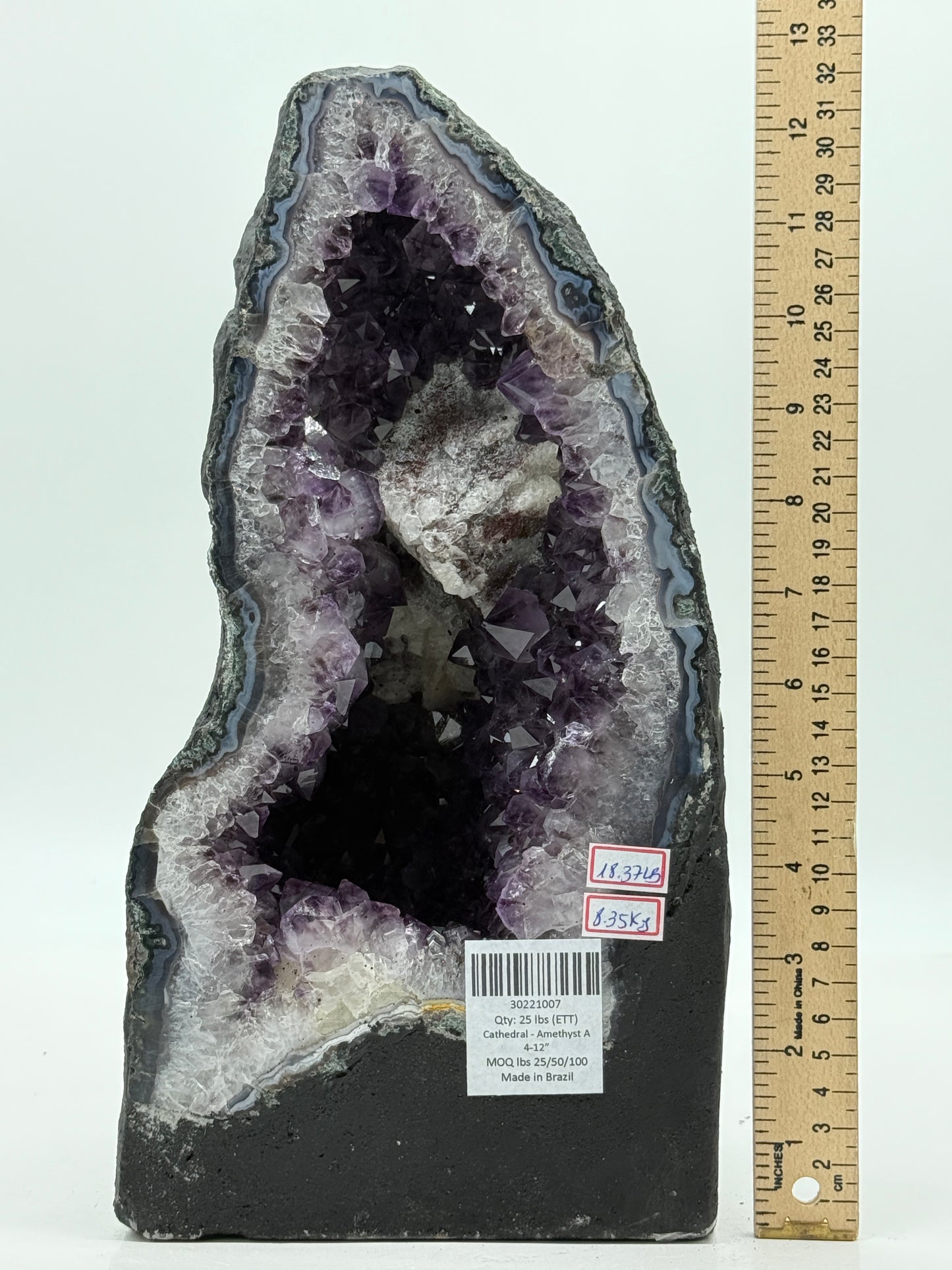 Amethyst Cathedral • Natural Brazilian Geode • Large Standing Crystal