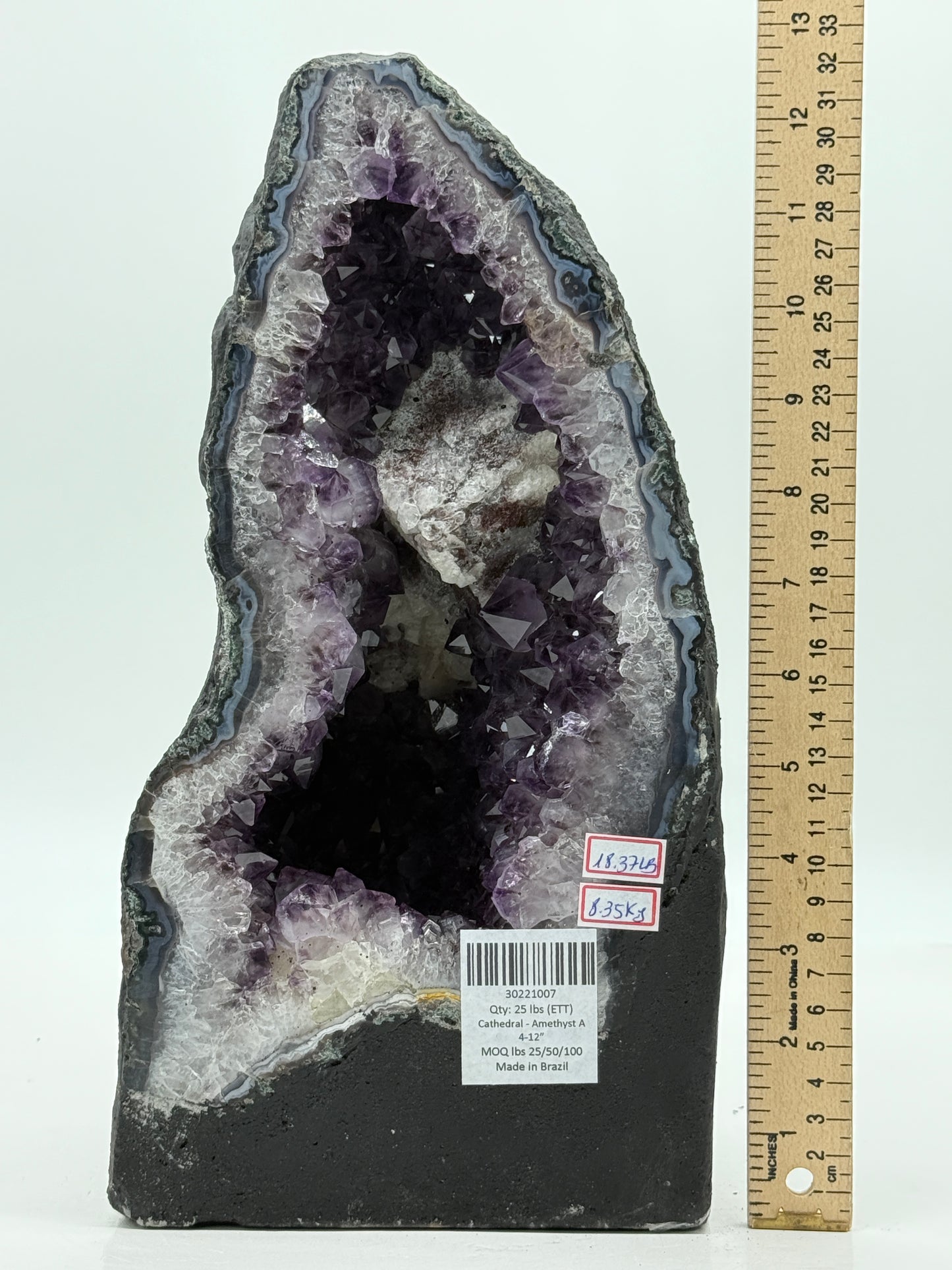 Amethyst Cathedral • Natural Brazilian Geode • Large Standing Crystal