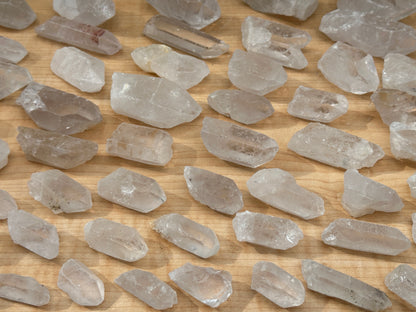 Natural Clear Quartz Crystal Points 1 to 3 Inches, Wholesale Bulk Lot