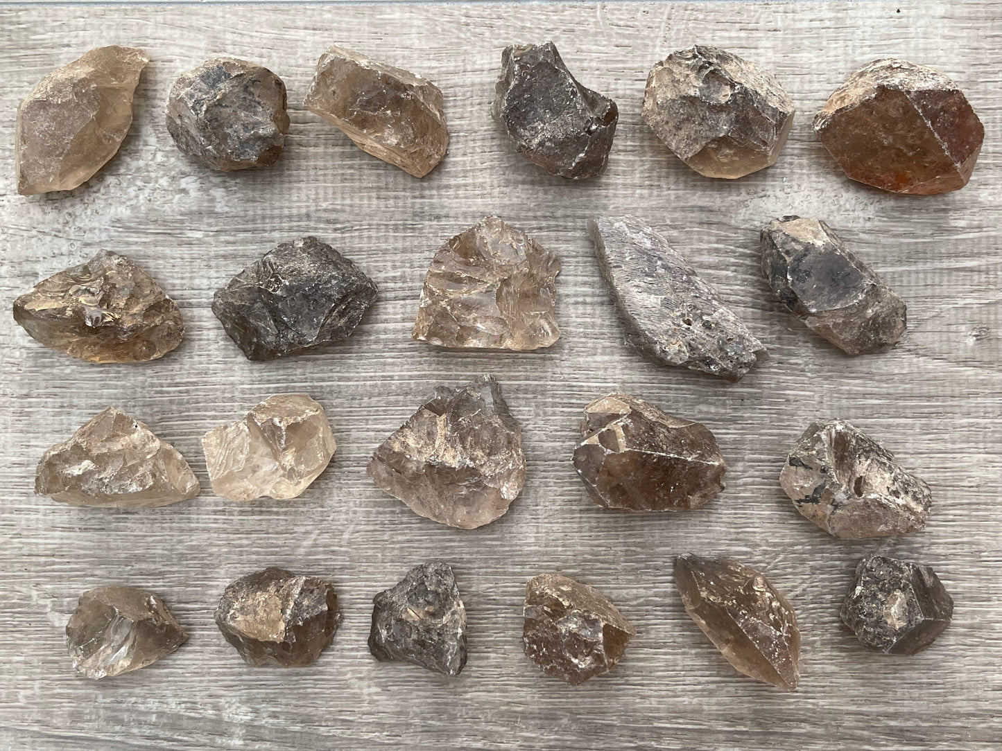 Smoky Quartz Rough Stones, Grade A + Raw Smoky Quartz, Wholesale Bulk Lot