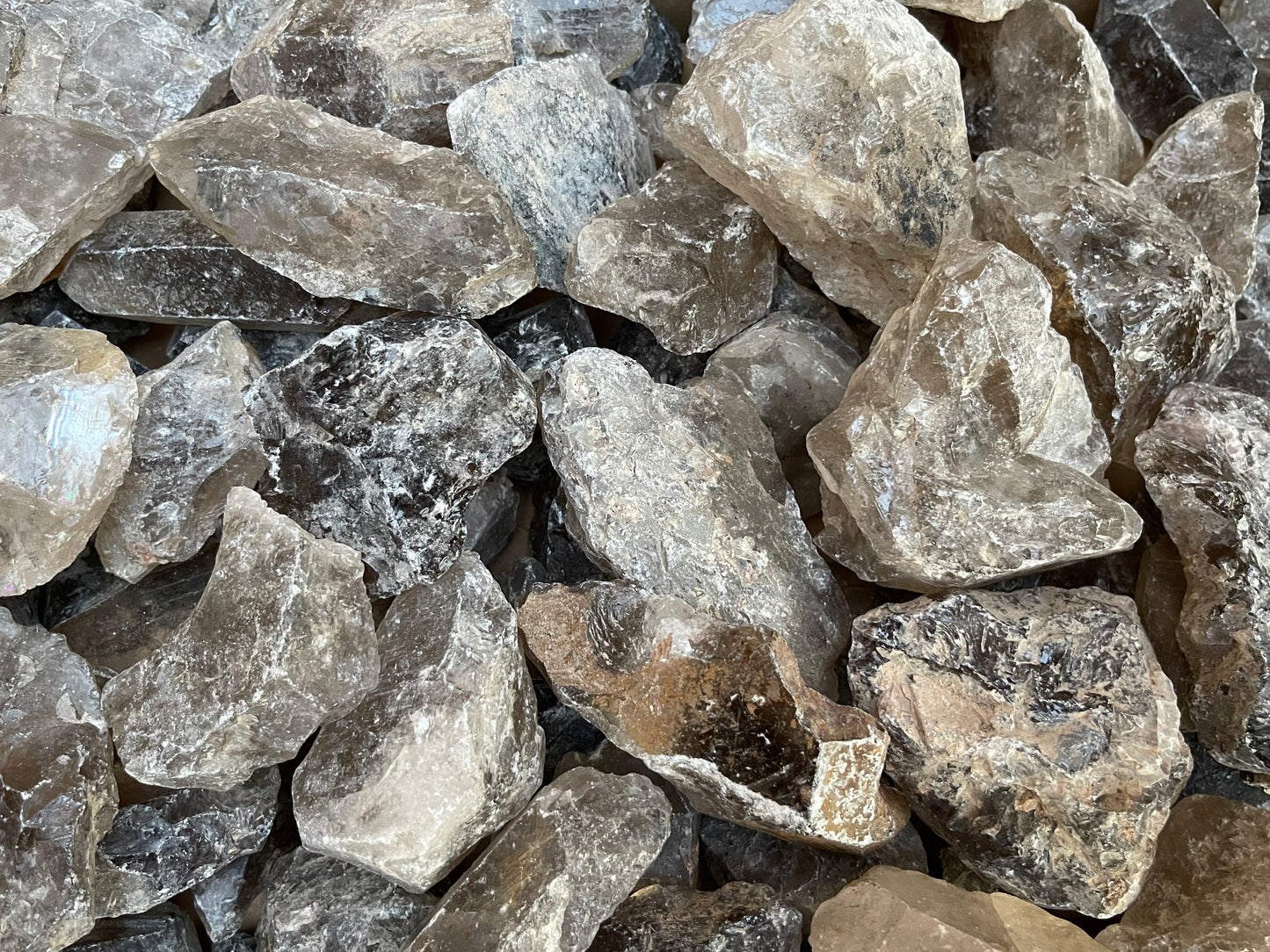 Smoky Quartz Rough Stones, Grade A + Raw Smoky Quartz, Wholesale Bulk Lot