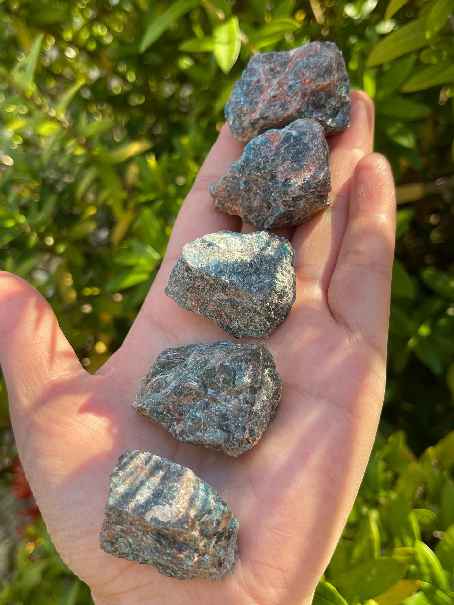 Apatite Rough Natural Stones, 1-2" Raw Blue Apatite Stones, Wholesales Bulk Lot