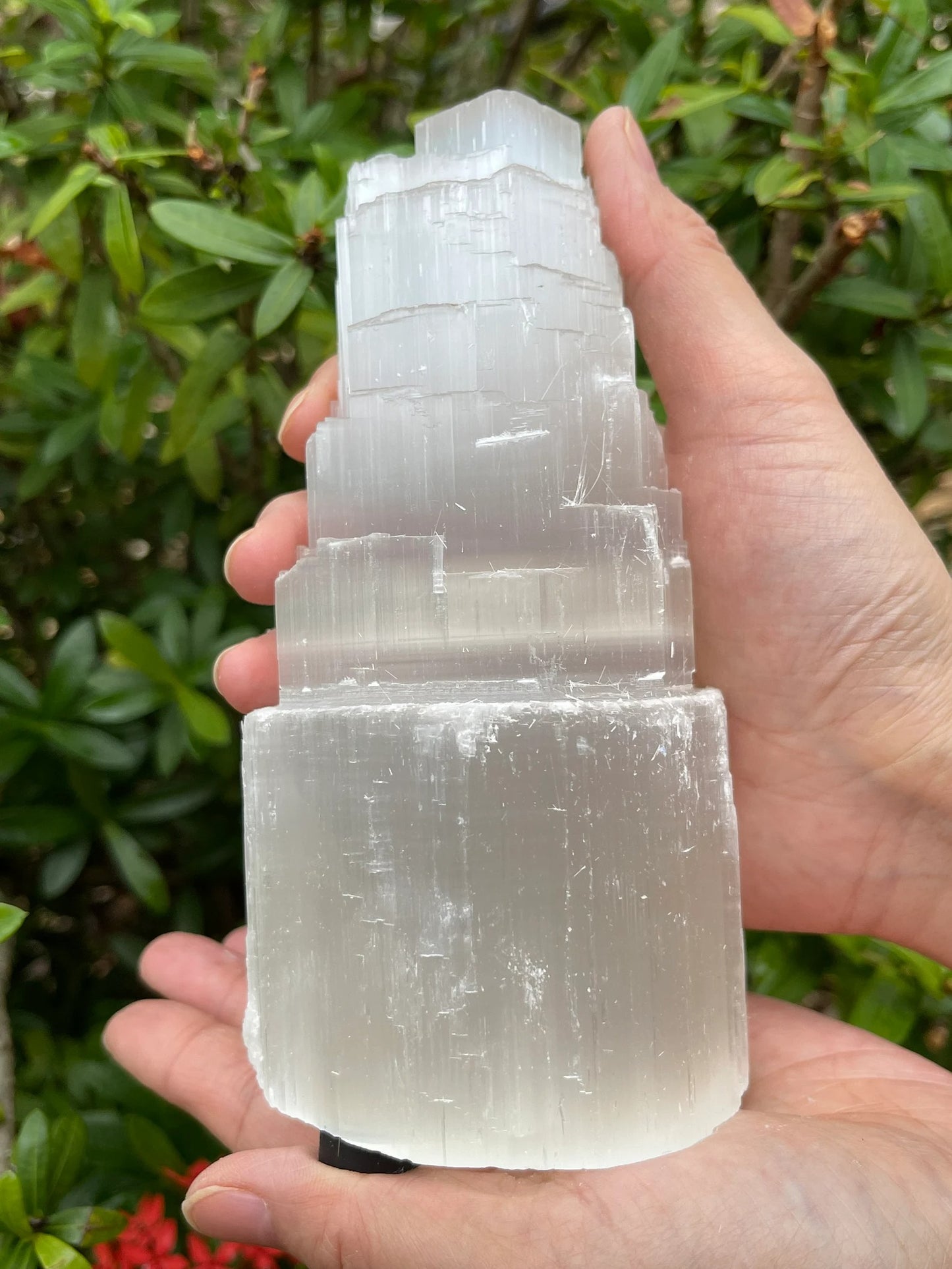 Selenite Skyscraper Lamp, 6" Tall Selenite Crystal Tower Lamps, Wholesale Bulk Lot