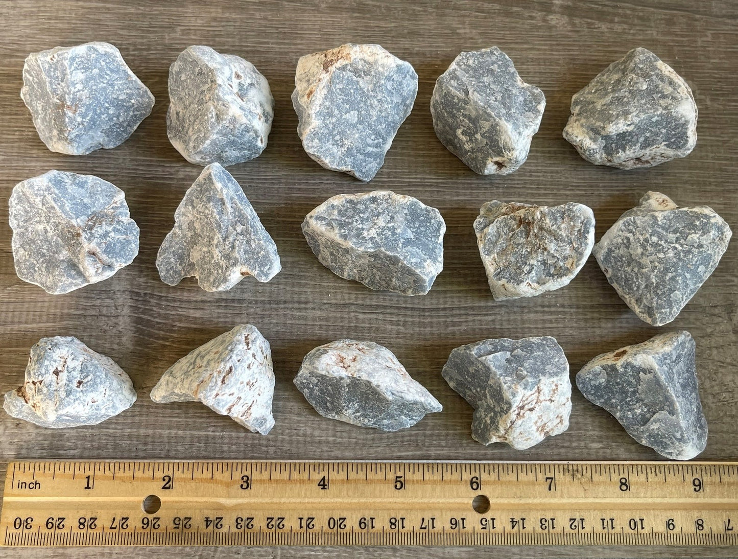 Grade A+ Angelite Raw Natural Stone, 1-2 Inch Rough Angelite, Wholesale Bulk Lot