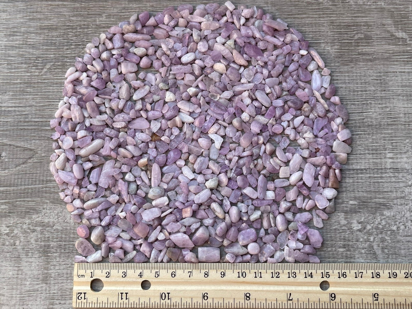 Grade A++ Kunzite Semi Tumbled Gemstone Mini Chips 3 - 8 mm, Wholesale Bulk Lot