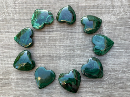 Large Gemstone Heart, Polished Crystal Gemstone Puffy Hearts, Pick a Gem Type