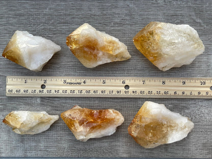 Extra Large Natural Citrine Point - Healing Crystal 2-3" | Citrine Point for Energy & Wellness