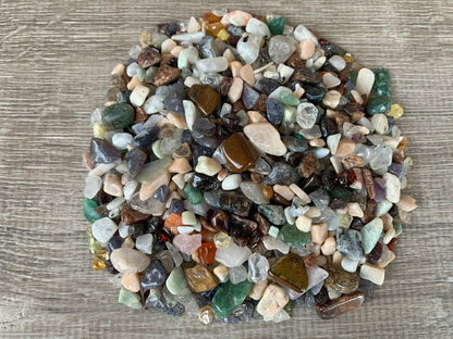 1/4 lb Gemstone Chips, Choose 95 Types Semi Tumbled Chips, Loose Mini Chips