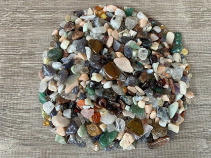 WHOLESALE 5 LBs Gemstone Chips, Choose 90+ Types Semi Tumbled Chips, Loose Mini Chips