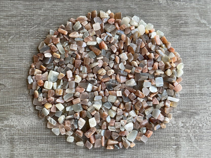 1/4 lb Gemstone Chips, Choose 95 Types Semi Tumbled Chips, Loose Mini Chips