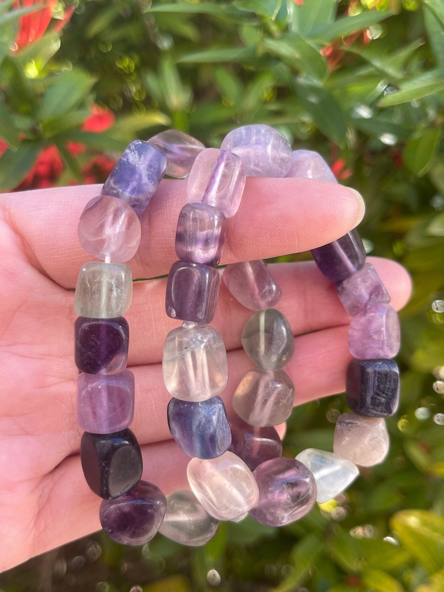 Wholesale Grade A++ Gemstone Nugget Bracelet, Choose from 18 Gemstone Types