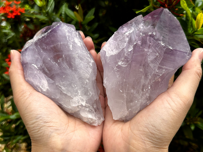 Jumbo Amethyst Point, 2.5 - 5" Large Raw Amethyst Natural Point, Pick a Weight