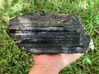 Extra Large Black Tourmaline Chunk / Rod / Log, Natural Rough Black Tourmaline