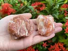 Extra Large Red Calcite Rough Stones, 2" - 3" Raw Calcite Red Natural