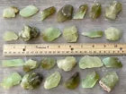 Grade A++ Green Calcite Rough Natural Stones, 1-2" Raw Calcite Green, Bulk Lot