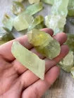 Grade A++ Green Calcite Rough Natural Stones, 1-2" Raw Calcite Green, Bulk Lot