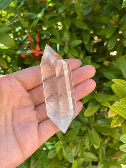 Premium Clear Quartz Six-Sided Polished Double Terminated Points, Pick A Weight