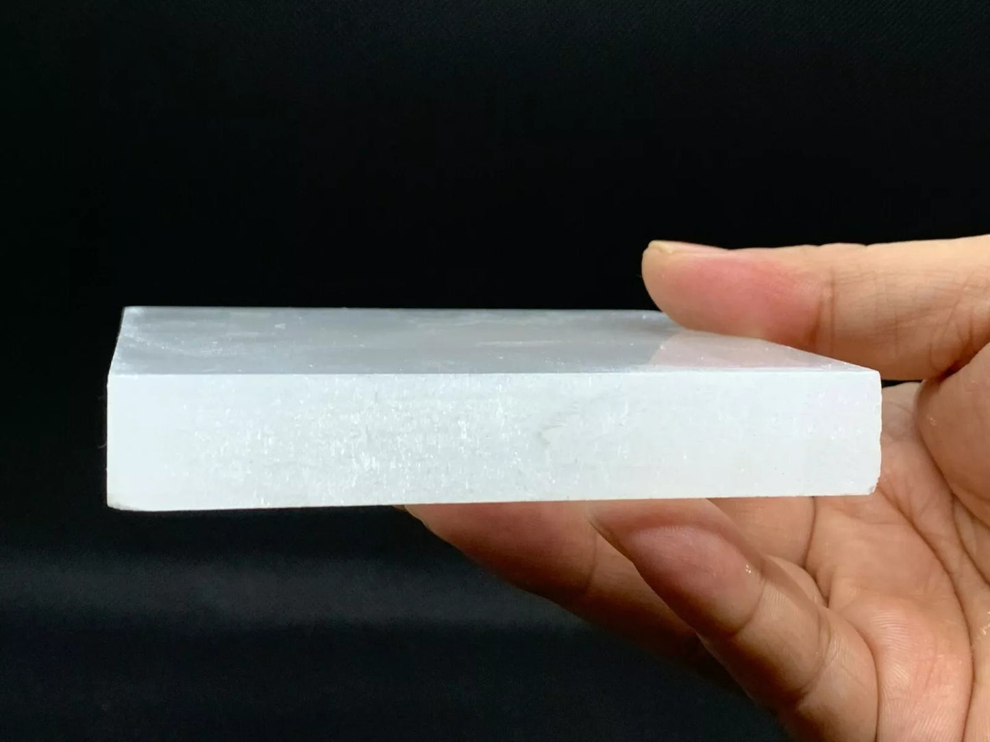 Polished 3", 4", 6" Selenite Square Charging Plate for Crystal Cleansing, Crystal Grid Layout, Energy Charging & Lurification