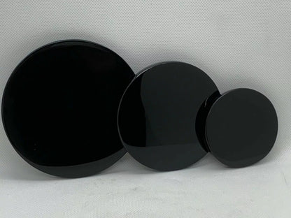 3" 4" 5" 6" & 8" Black Obsidian Scrying Mirror, Black Obsidian Mirror, Pick a Size