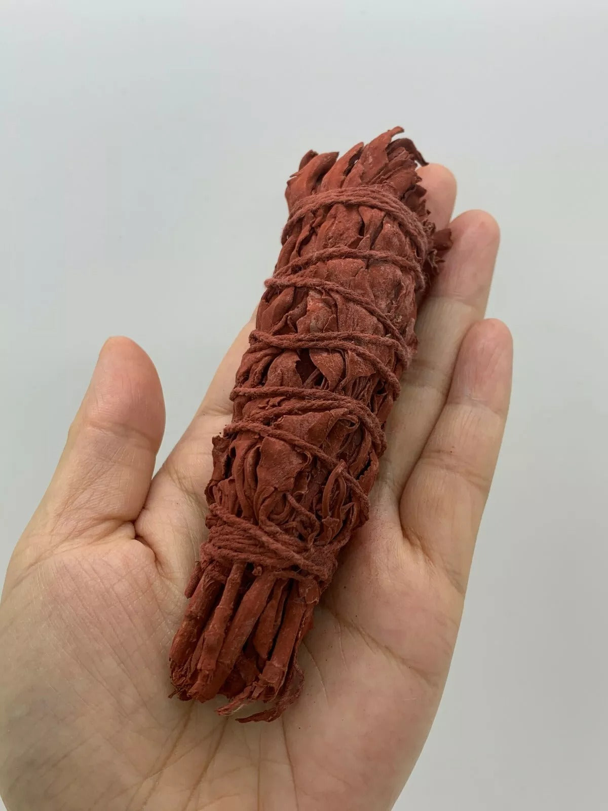 Dragon's Blood Sage Smudge Sticks – 4" Red Smudge Wands, California White Sage Coated with Dragon’s Blood Resin – Bulk Lot